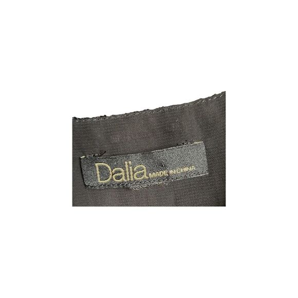 DALIA Black Pleated Tank Top Sleeveless Blouse Spaghetti Strap See Meaurements - Picture 4 of 6